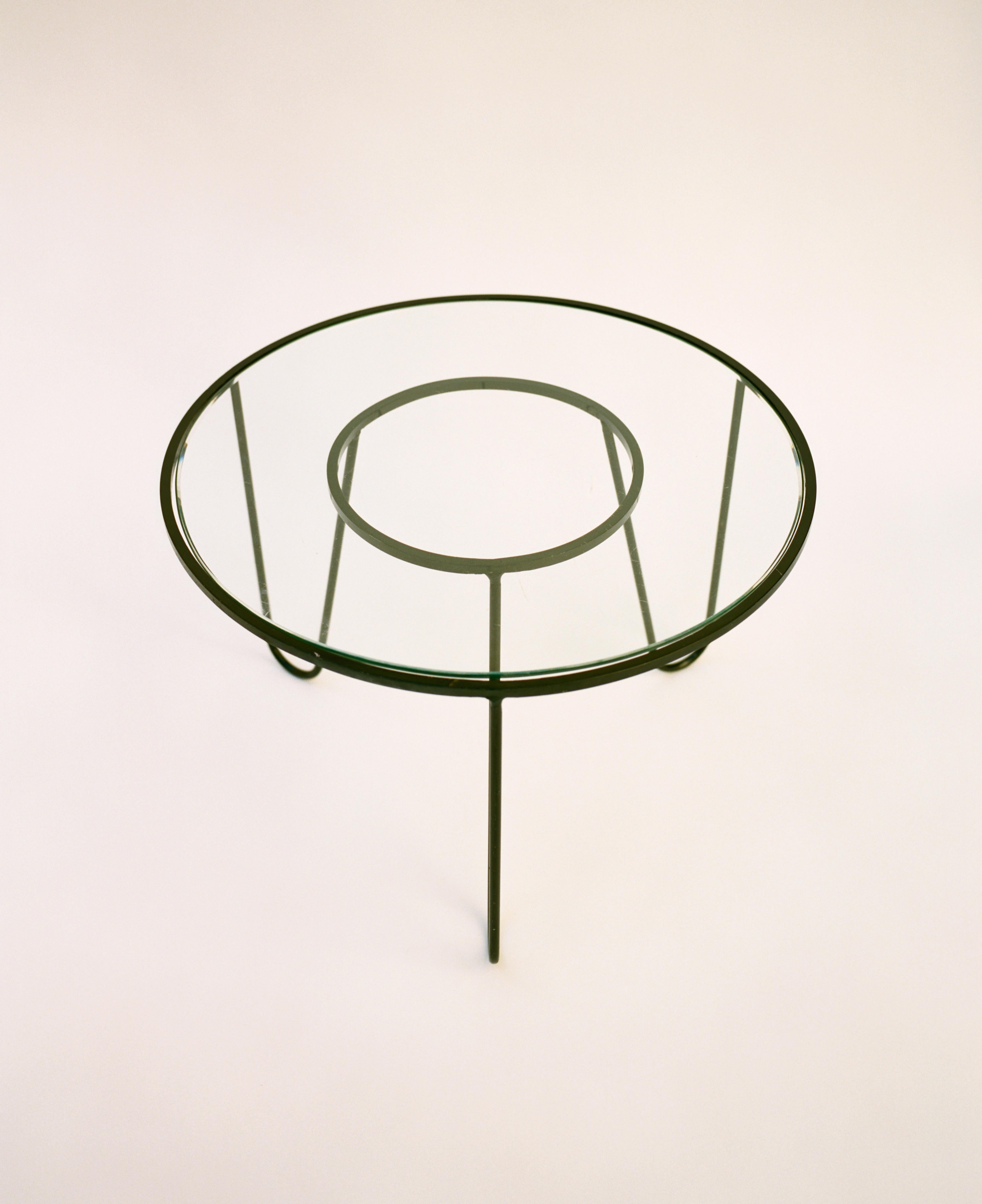 Mathieu Matégot 'Bellevue' Tisch:: um 1956 (Emailliert)