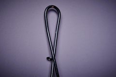 Mathieu Matégot Black and Grey Lacquered Metal Wall Planter Holder, circa 1950