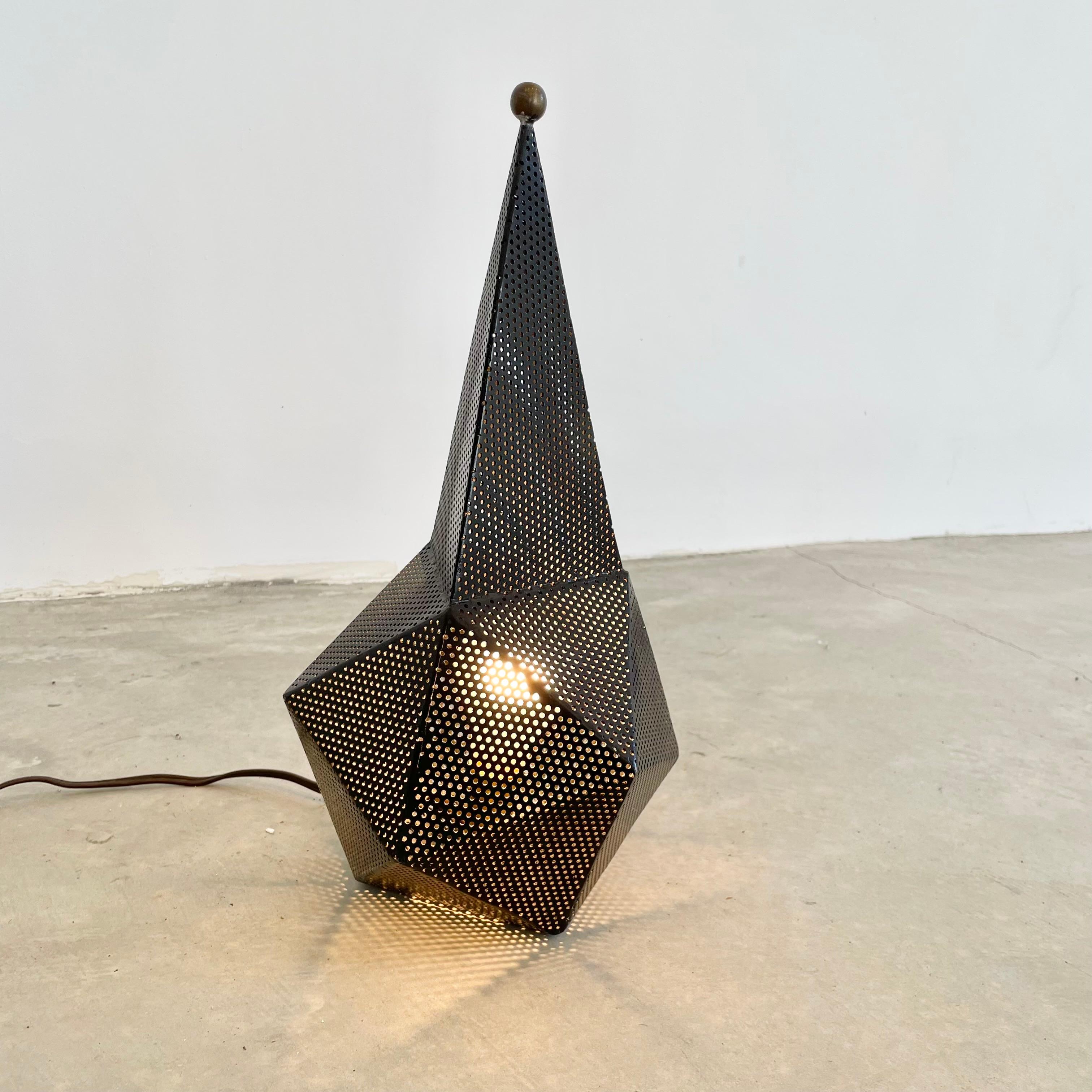 Mid-20th Century Mathieu Matégot Black Baghdad Lamp