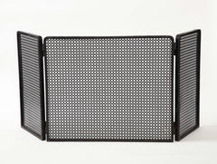 Mathieu Matégot Black Iron Fire Screen, France, circa 1950