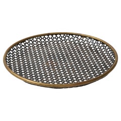 Mathieu Mategot Black Perforated Metal Tray