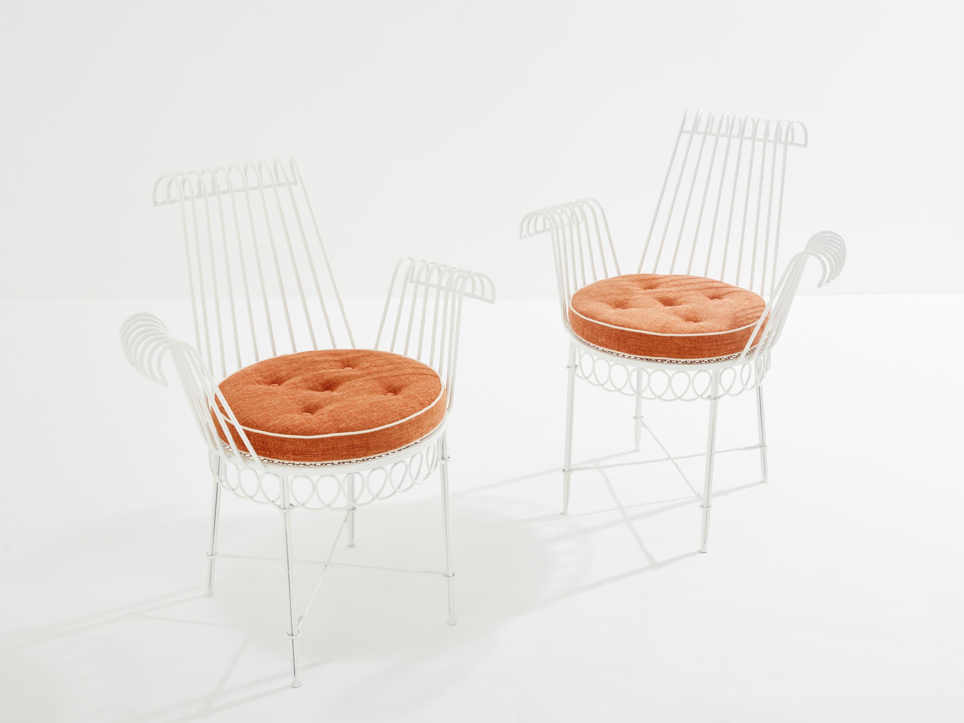Mathieu Matégot Cap d’Ail complete dining set 1950s 4