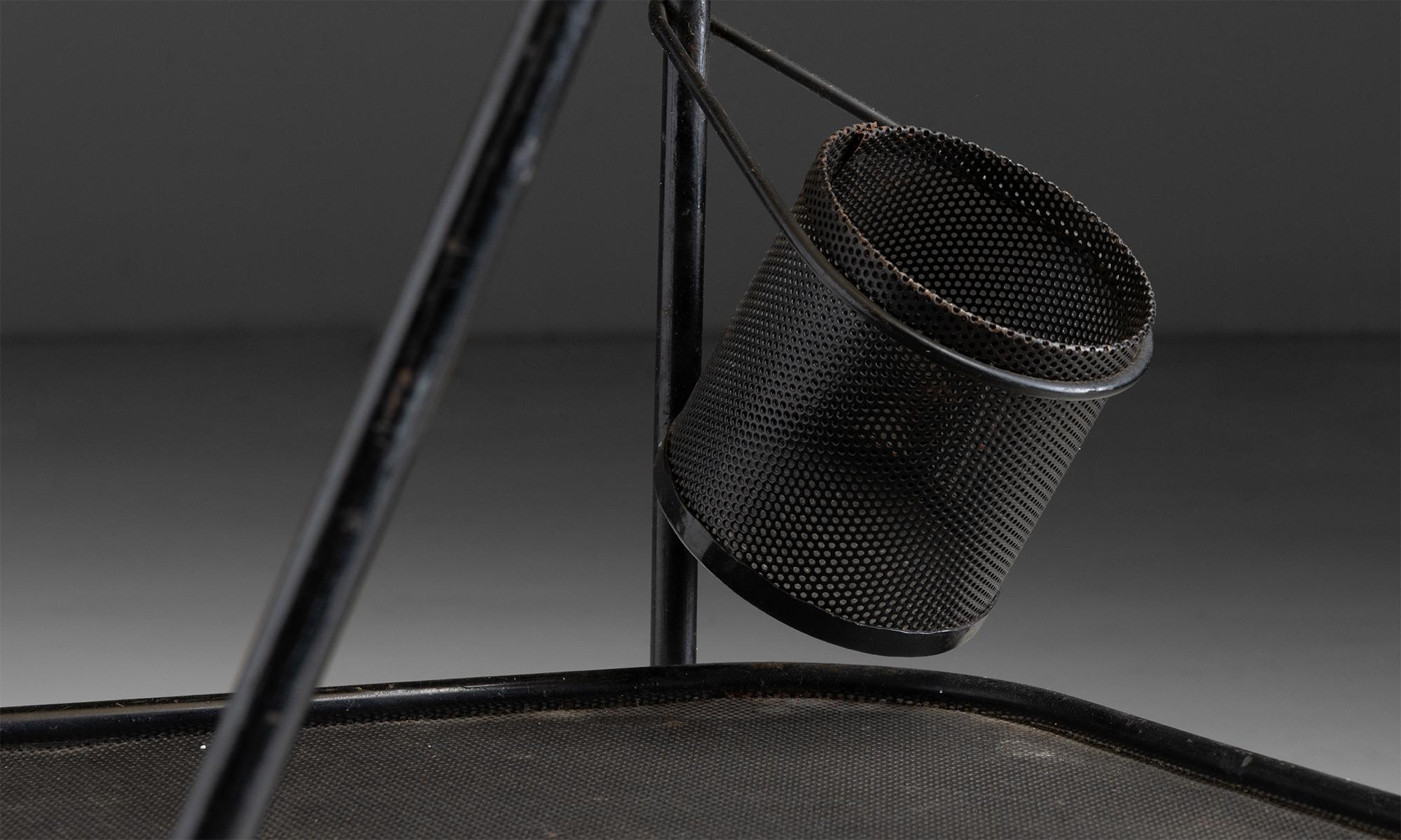 Mid-20th Century Mathieu Mategot Cart, France circa 1956 For Sale