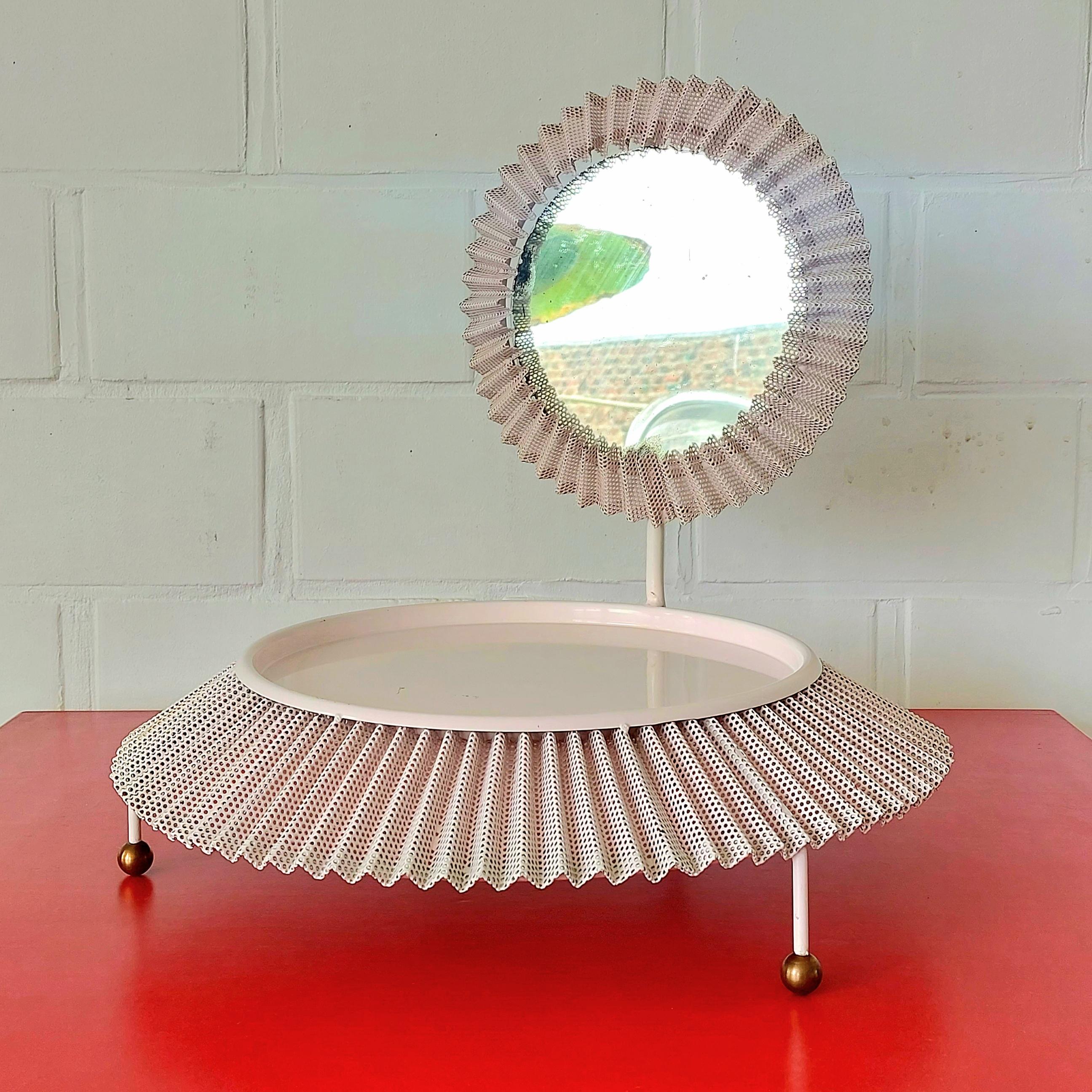 Mathieu Mategot coiffeuse dressing table 1950s FRANCE In Good Condition For Sale In Gistel, BE