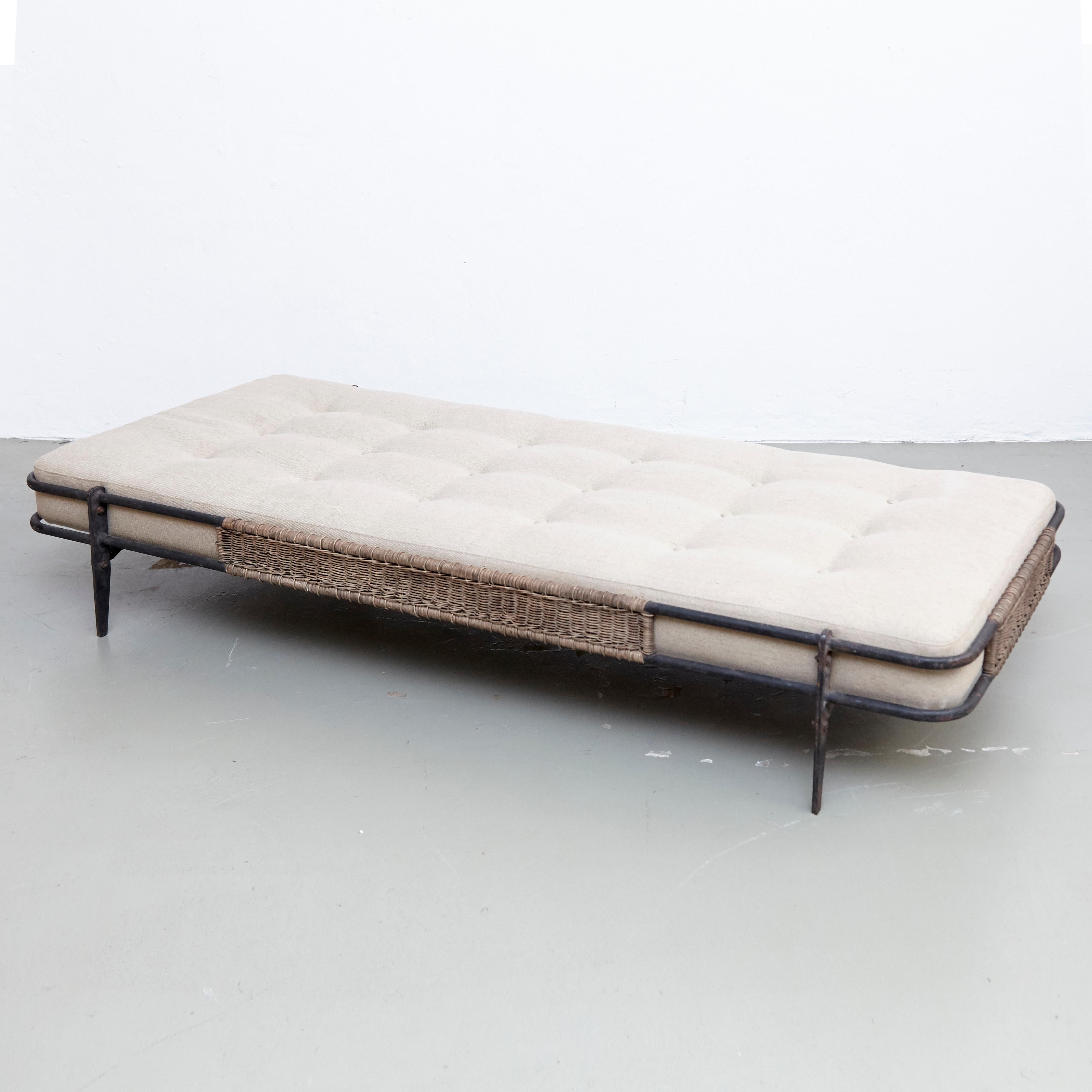 French Mathieu Matégot Daybed, circa 1955