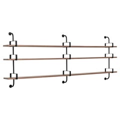 Mathieu Matégot 'Démon' 3-Shelf System for GUBI in American Walnut