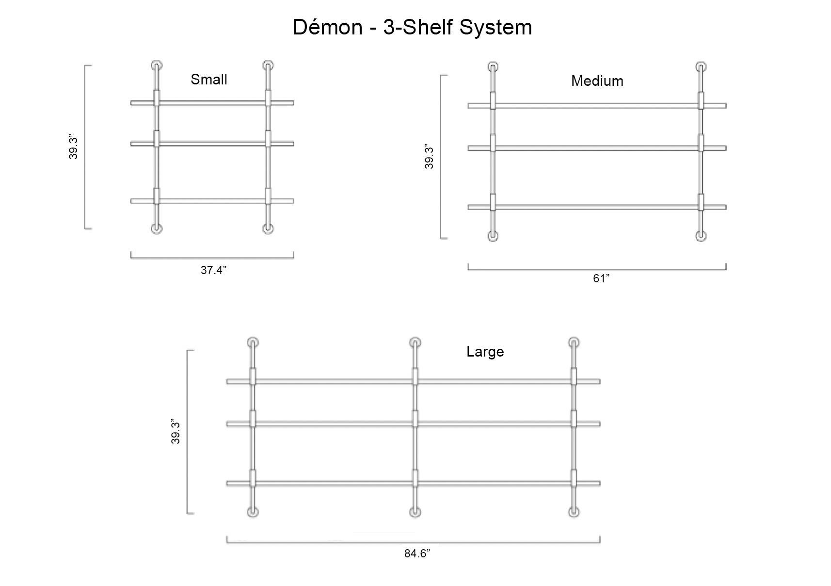 Mathieu Matégot 'Démon' 3-Shelf System for Gubi in Black Ash For Sale 5