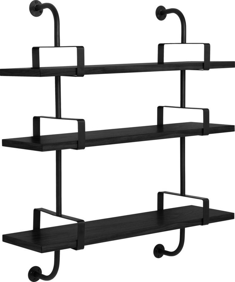 Mathieu Matégot 'Démon' 3-Shelf System for GUBI in Oak For Sale 7