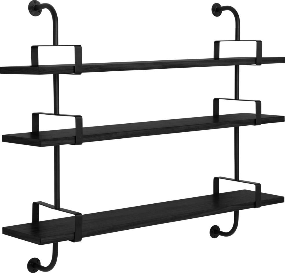 Mathieu Matégot 'Démon' 3-Shelf System for GUBI in Oak (95cm) For Sale 9