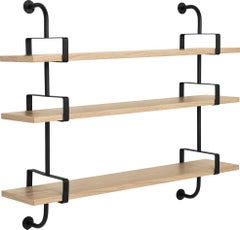 Mathieu Matégot 'Démon' 3-Shelf System for GUBI in Oak (95cm)