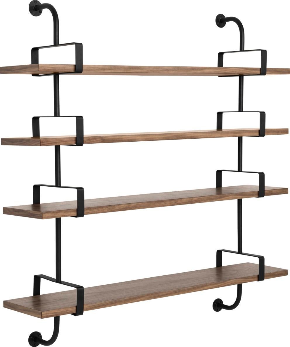 Mathieu Matégot 'Démon' 4-Shelf System for GUBI in Black Ash For Sale 6