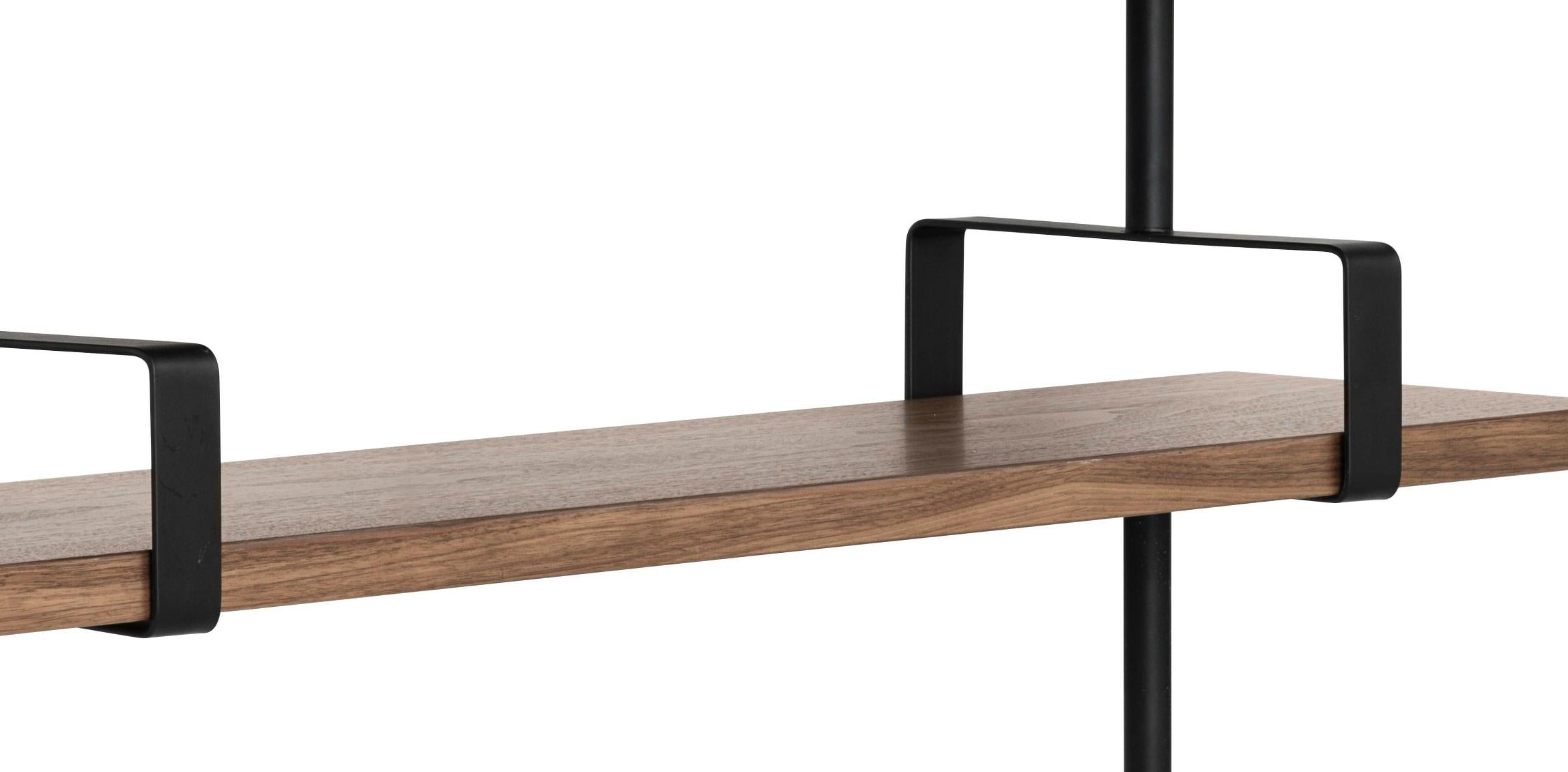 Mathieu Matégot 'Démon' 4-Shelf System for GUBI in Black Stained Ash In New Condition For Sale In Glendale, CA