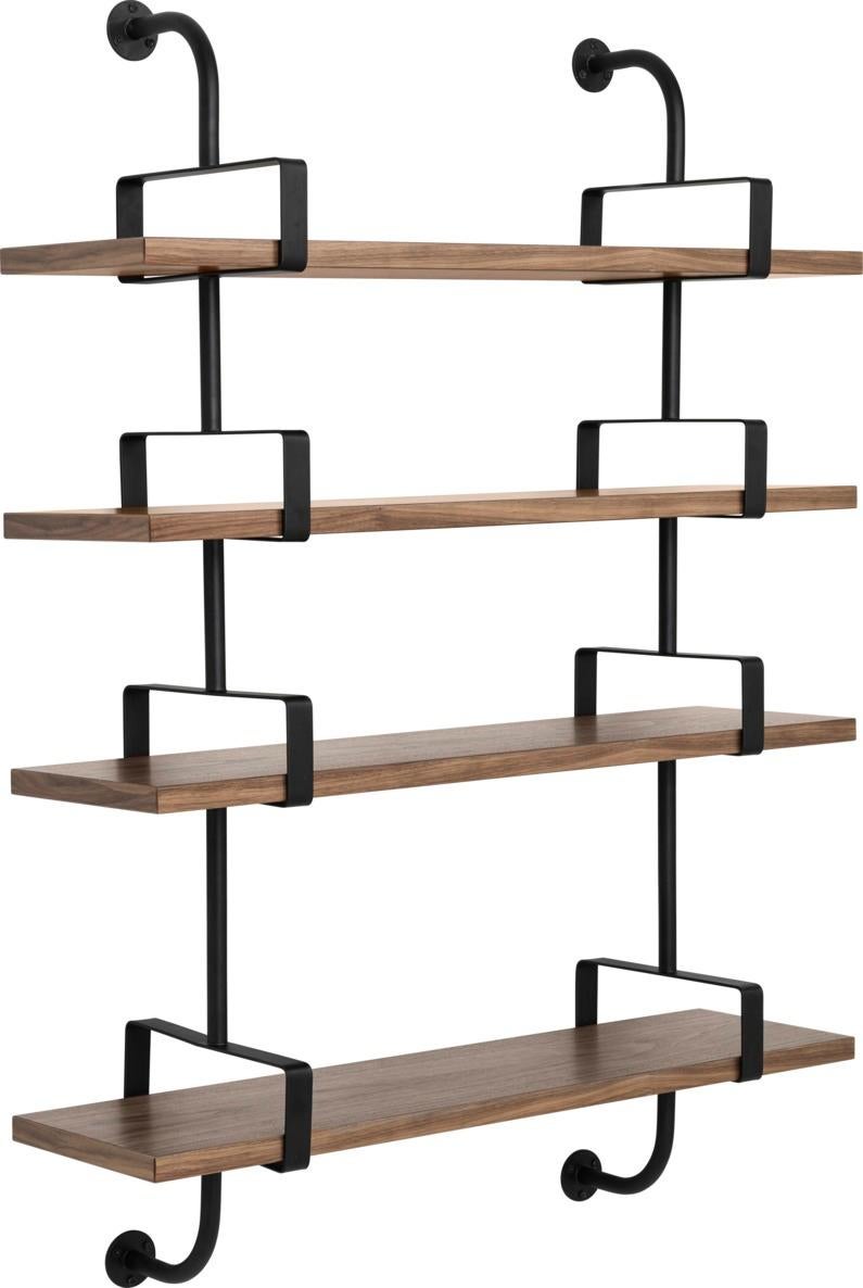 Mathieu Matégot 'Démon' 4-Shelf System for GUBI in Oak For Sale 7