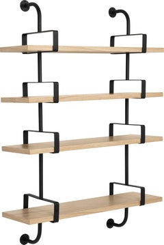 Mathieu Matégot 'Démon' 4-Shelf System for GUBI in Oak