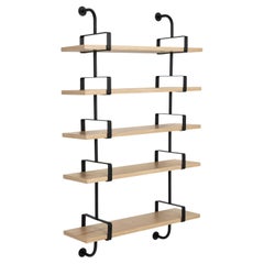Système de 5 étagères "Démon" de Mathieu Matégot pour GUBI en Oak