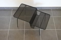 Mathieu Matégot Documented Java Side Table Magazine Rack, France, 1950s