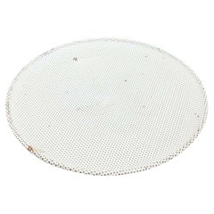 Mathieu Matégot Enameled Metal Plate, Mid-Century Modern, 22.5 cm
