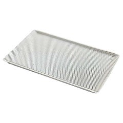 Mathieu Matégot Enameled Metal Plate, Mid-Century Modern, France, 1950