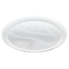Mathieu Matégot Enameled Metal Plate, Mid-Century Modern, France, 32cm