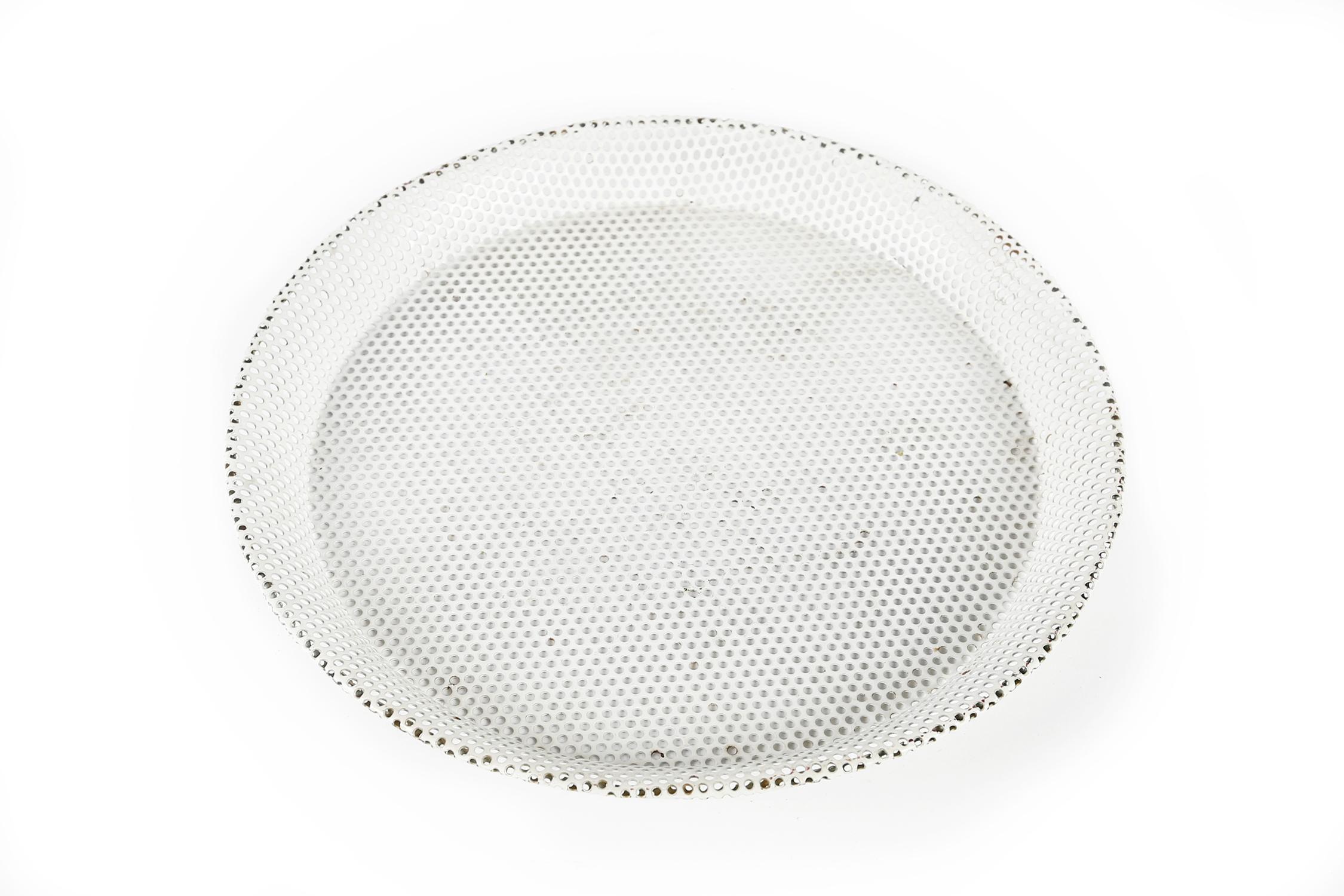 Mid-Century Modern Mathieu Matégot Enameled Plate or Tray by Atelier Mategot, France, 1950s For Sale