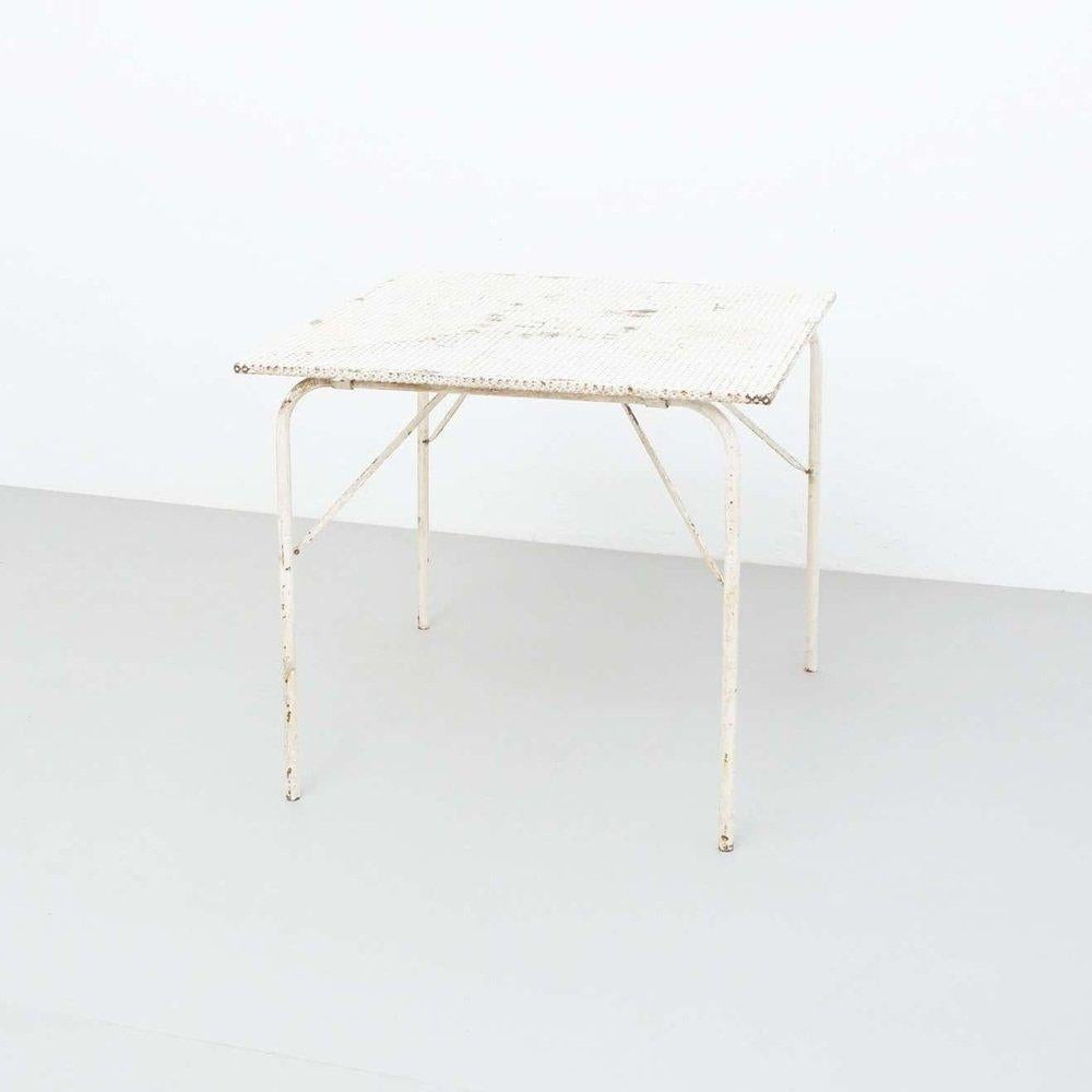 Mathieu Matégot Folding Garden Table, circa 1950 État moyen - En vente à Barcelona, Barcelona