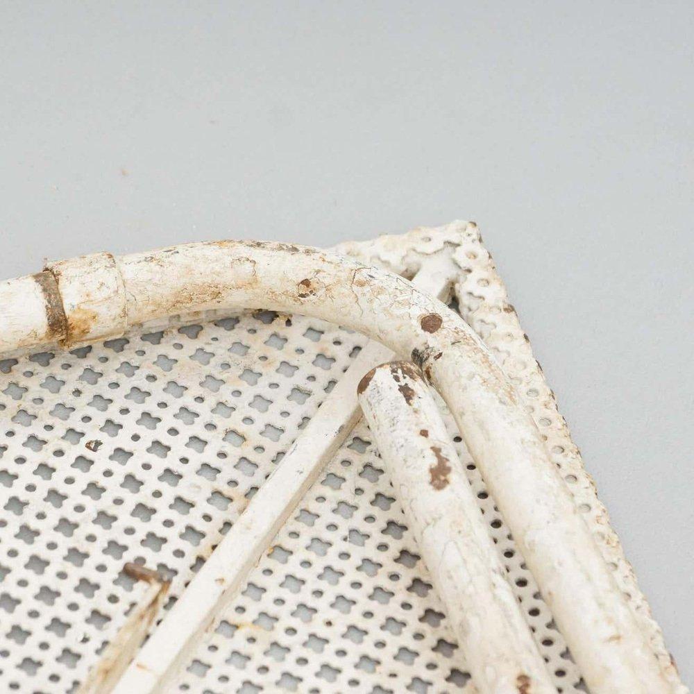 Métal Mathieu Matégot Folding Garden Table, circa 1950 en vente