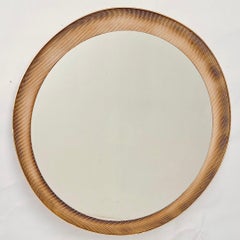 Mathieu Matègot for Artimeta, Large Round Lit Mirror, 1950s, Netherlands