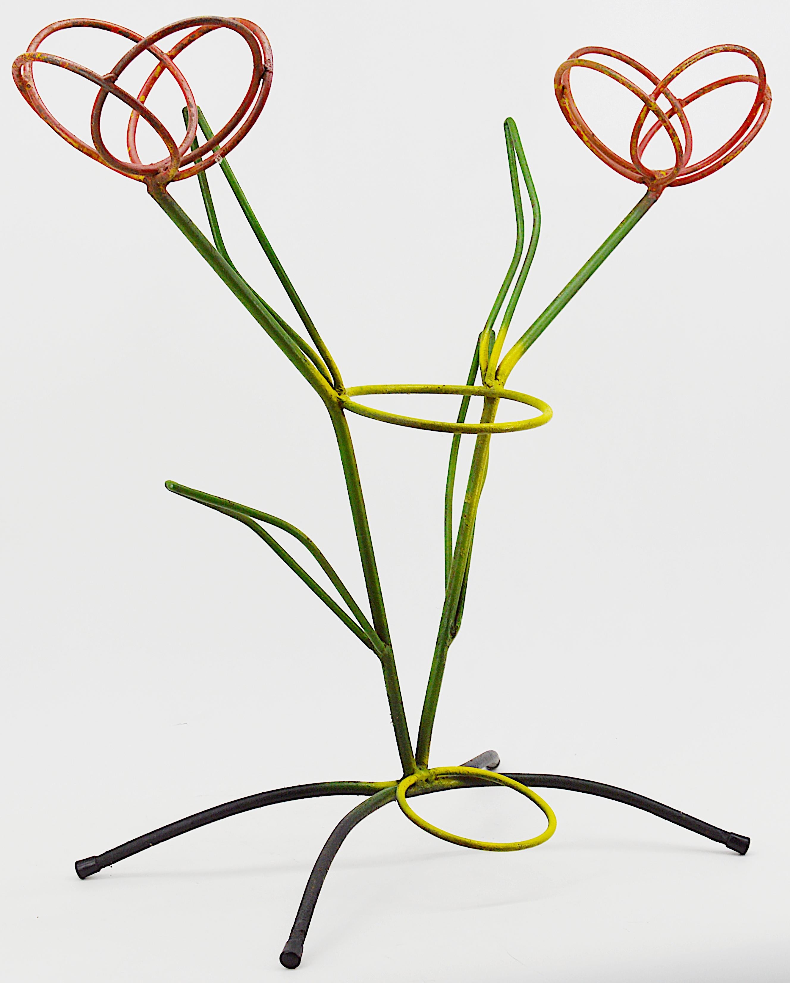 Mid-Century Modern Mathieu MATEGOT French Mid-century Plant Stand, 1950s For Sale