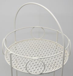 Mathieu Matégot French Midcentury Small Bar Table 1950s