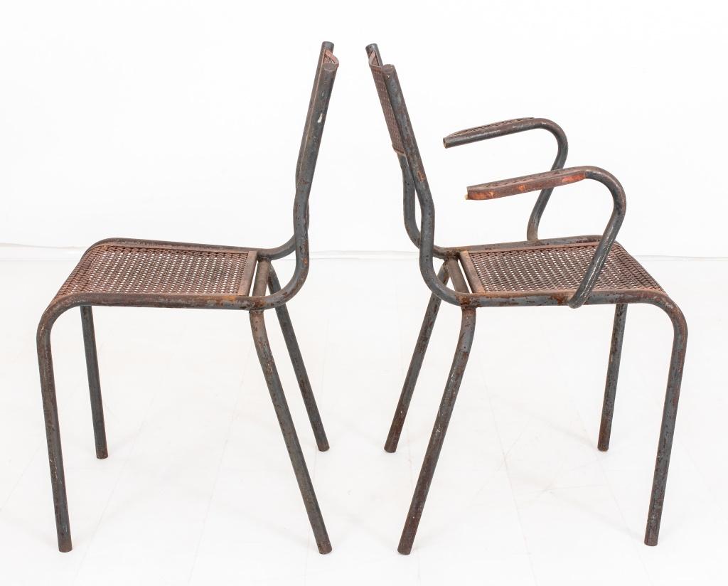Mid-Century Modern Mathieu Mategot French Modernist Side Chairs, Pair For Sale