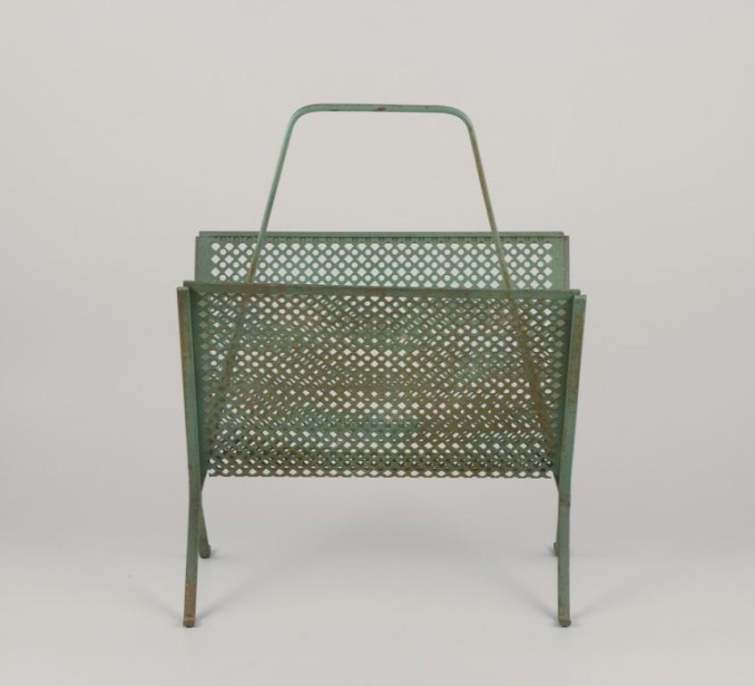 Mathieu Mategot, Hungarian-French industrial designer. Magazine holder In Good Condition For Sale In Copenhagen, DK