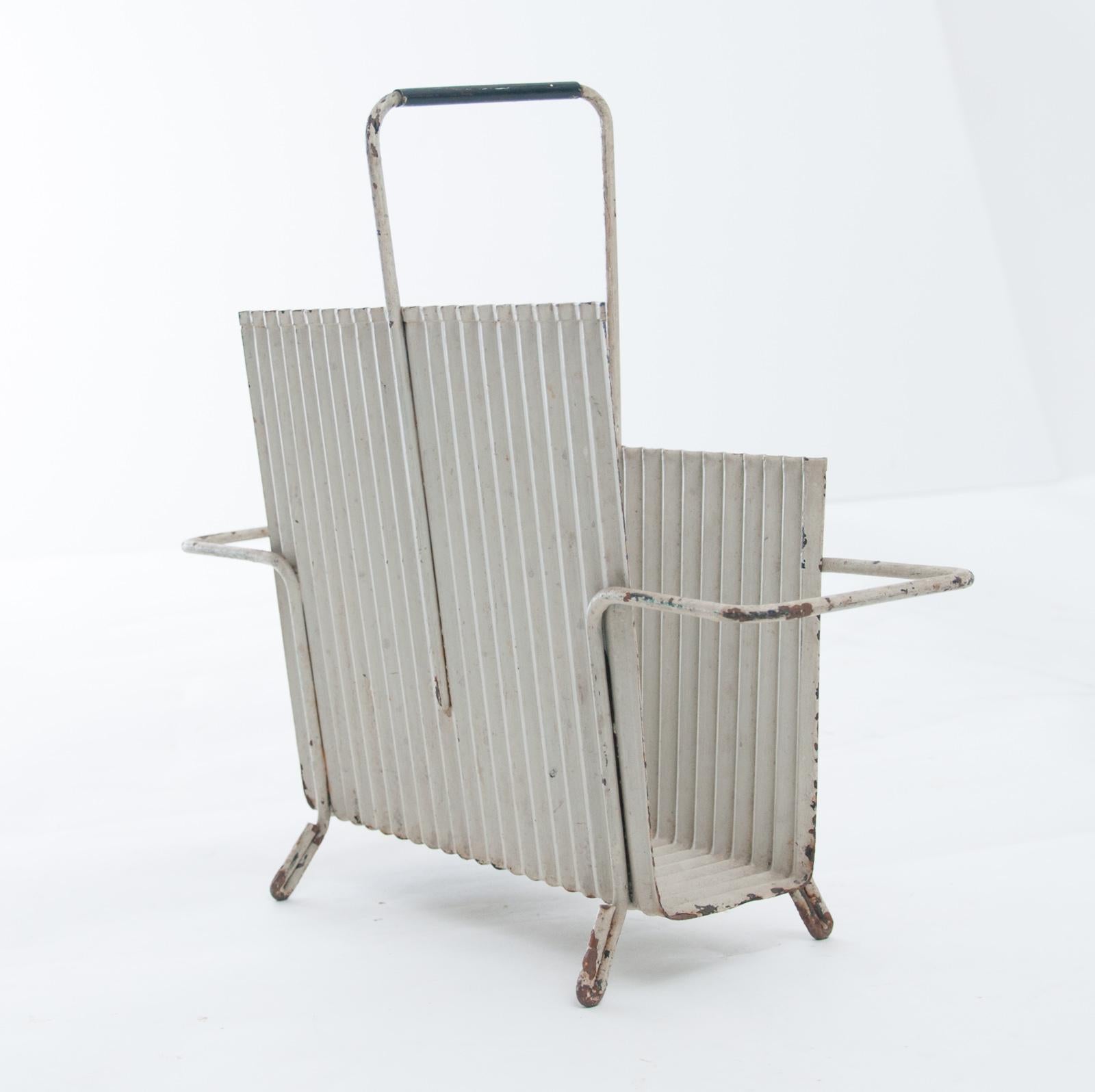 Steel Mathieu Matégot Java Magazine Holder 1950s