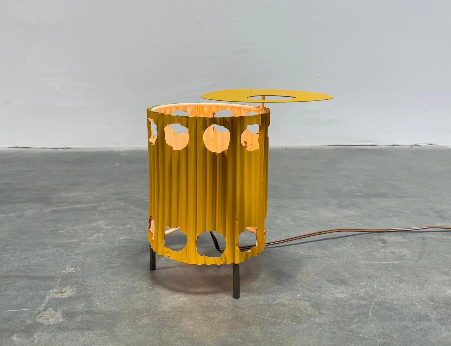 French Mathieu Matégot, Java Table Lamp, 1954 For Sale