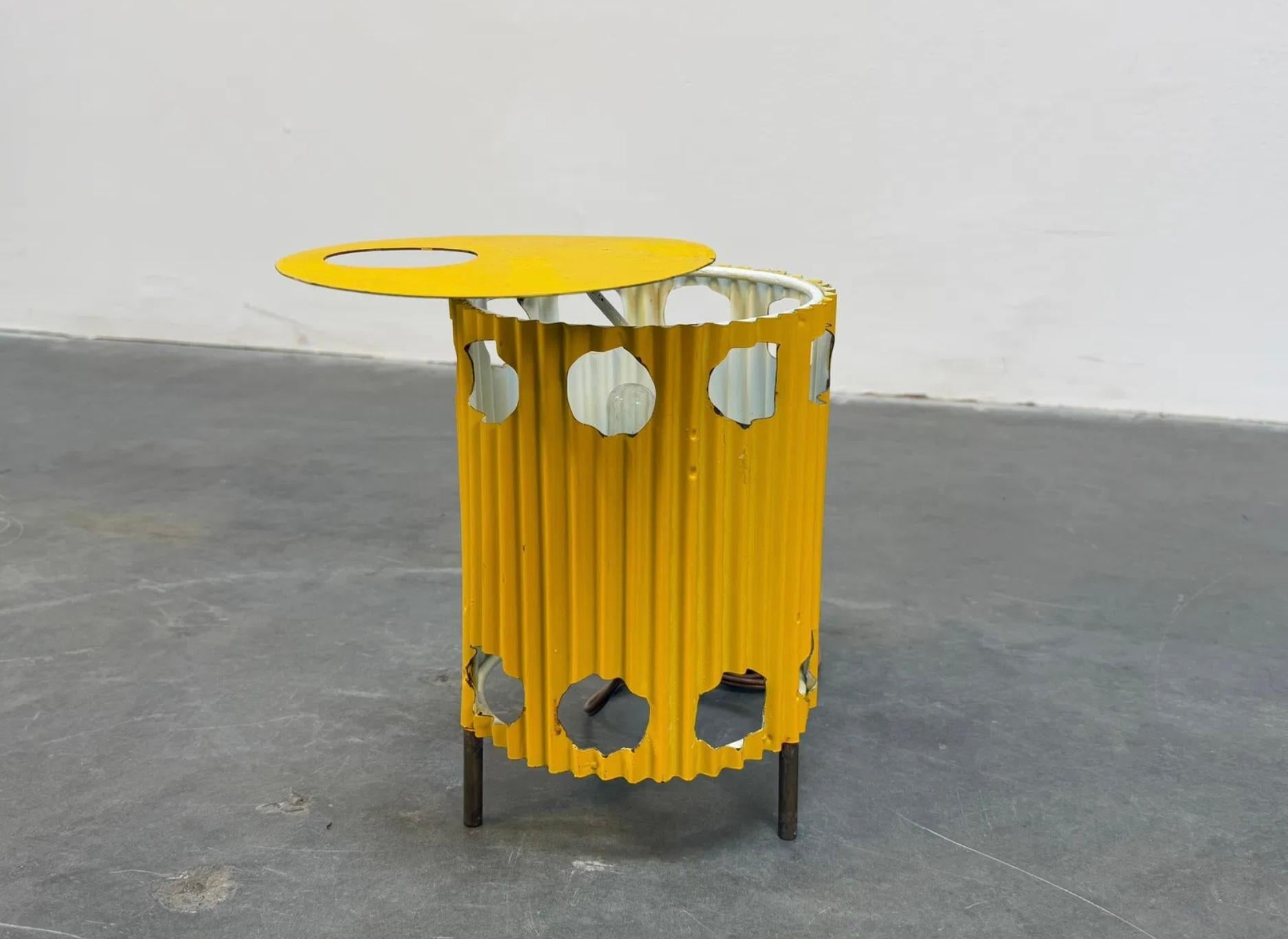 Painted Mathieu Matégot, Java Table Lamp, 1954 For Sale