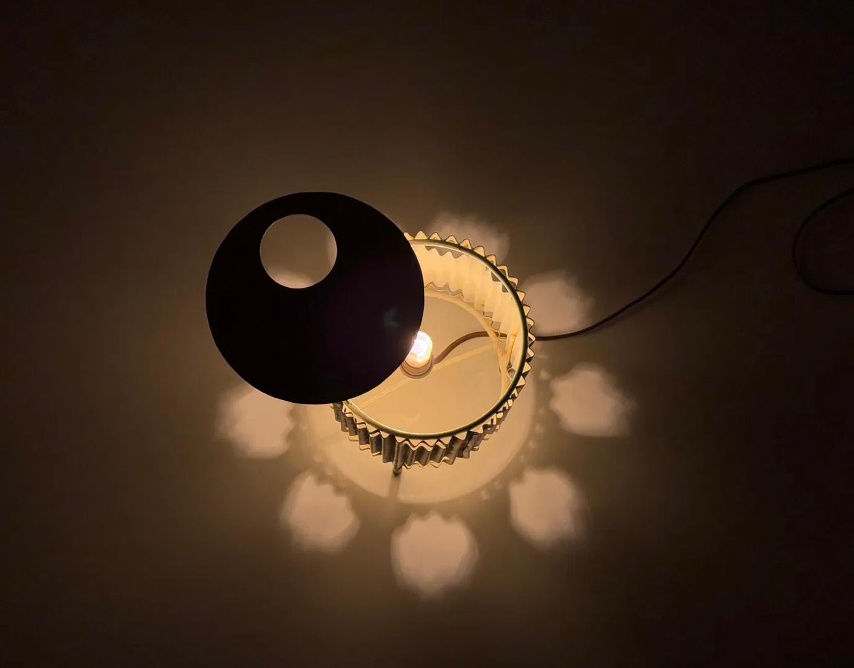 Mathieu Matégot, Java Table Lamp, 1954 In Good Condition For Sale In Los Angeles, CA