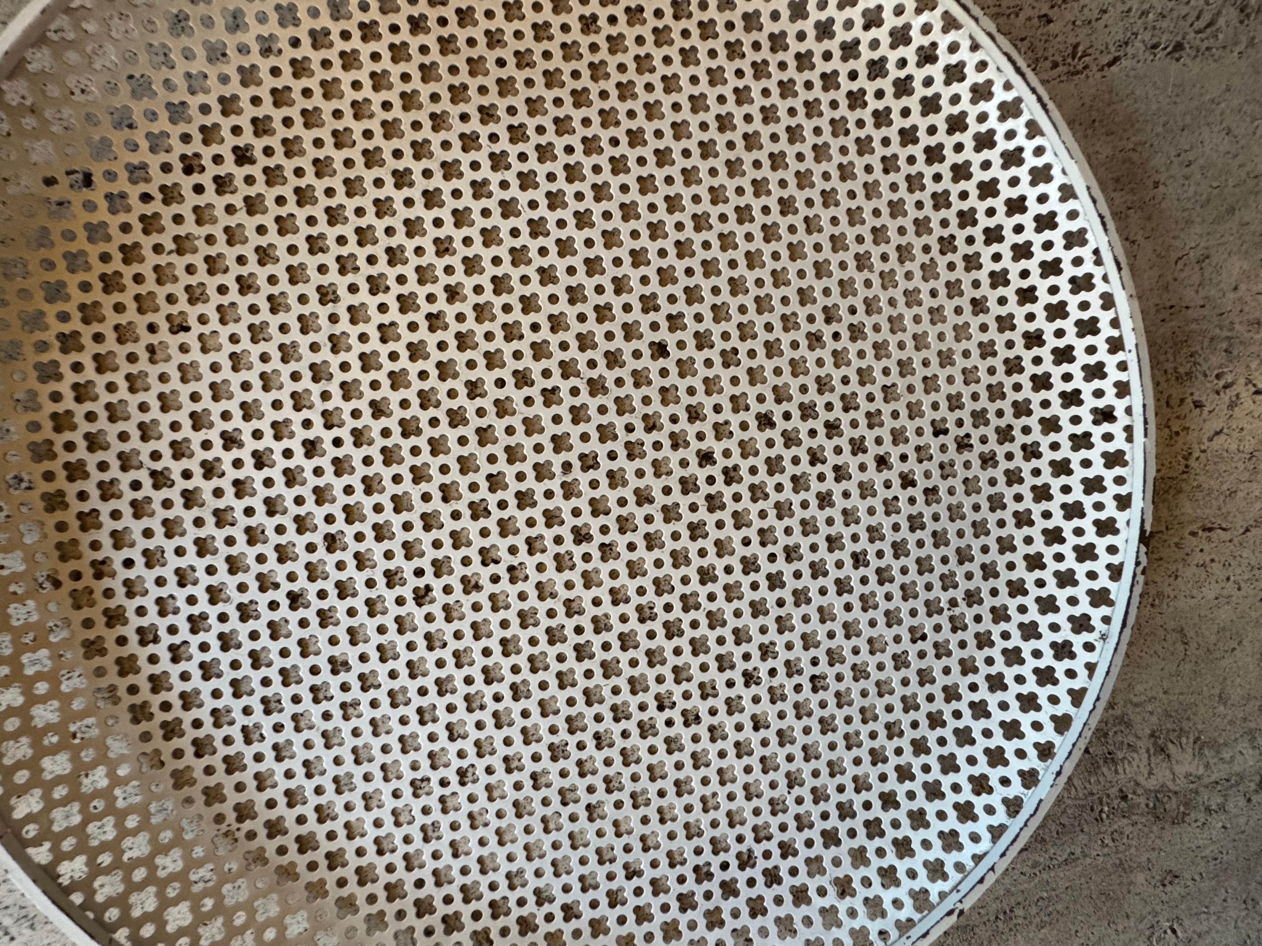Mathieu Mategot large pierced metal tray c.1955 (Gepresst) im Angebot