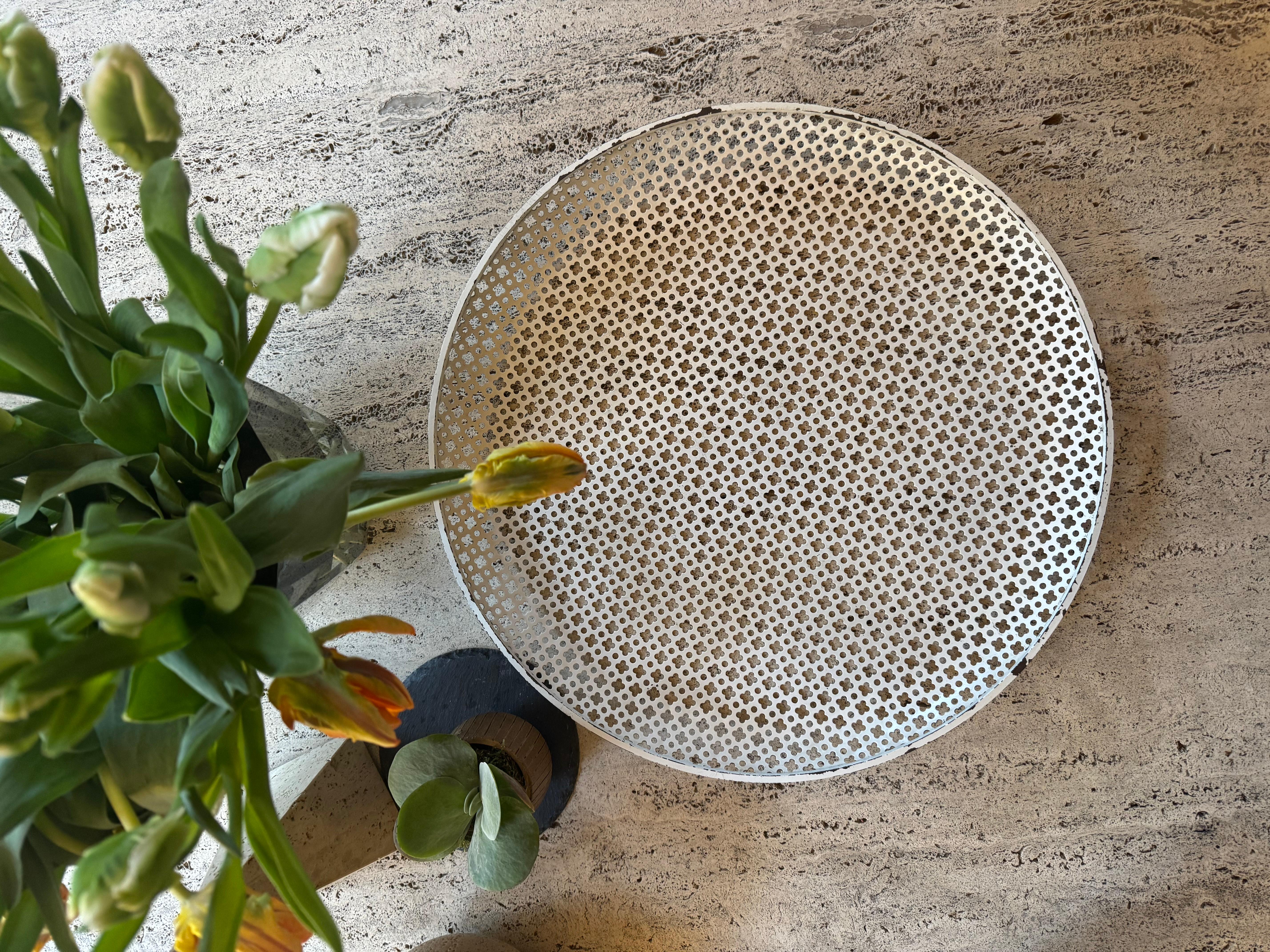 Mathieu Mategot large pierced metal tray c.1955 (Metall) im Angebot