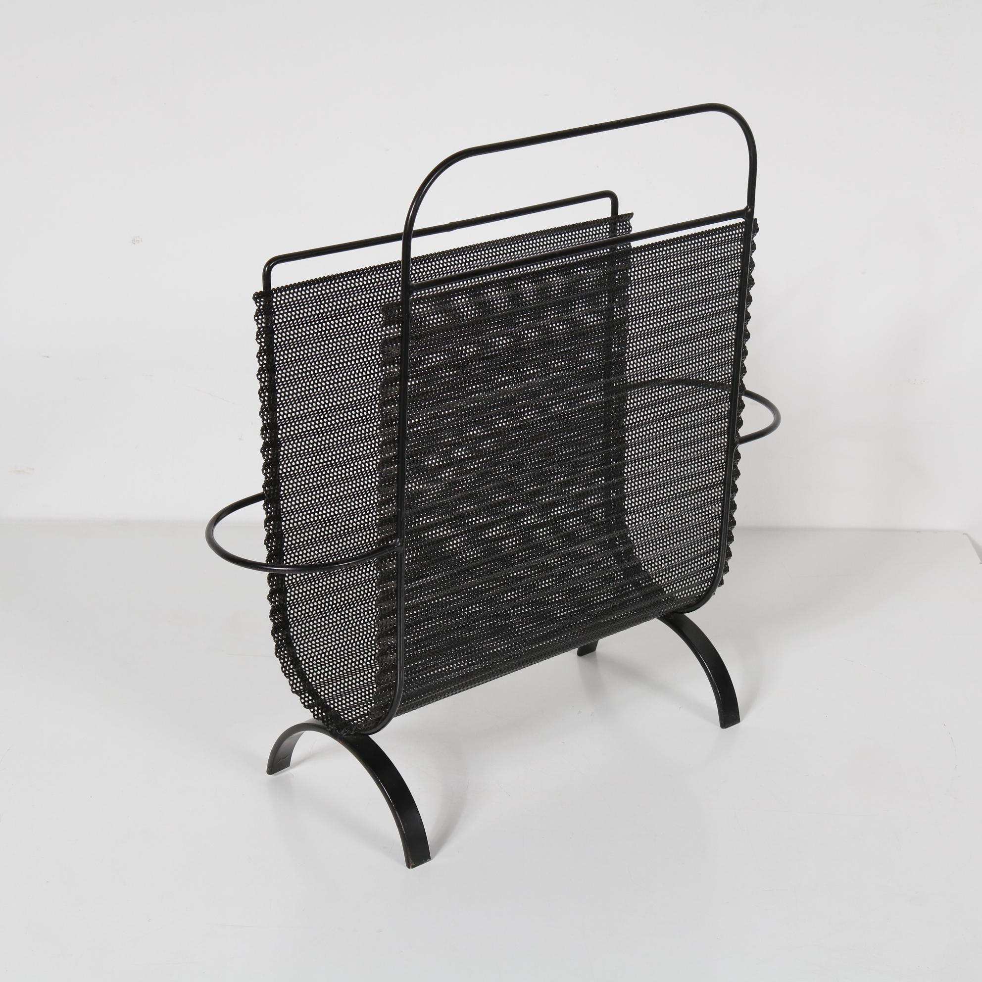 Mid-Century Modern Mathieu Matégot Magazine Holder, France, 1950