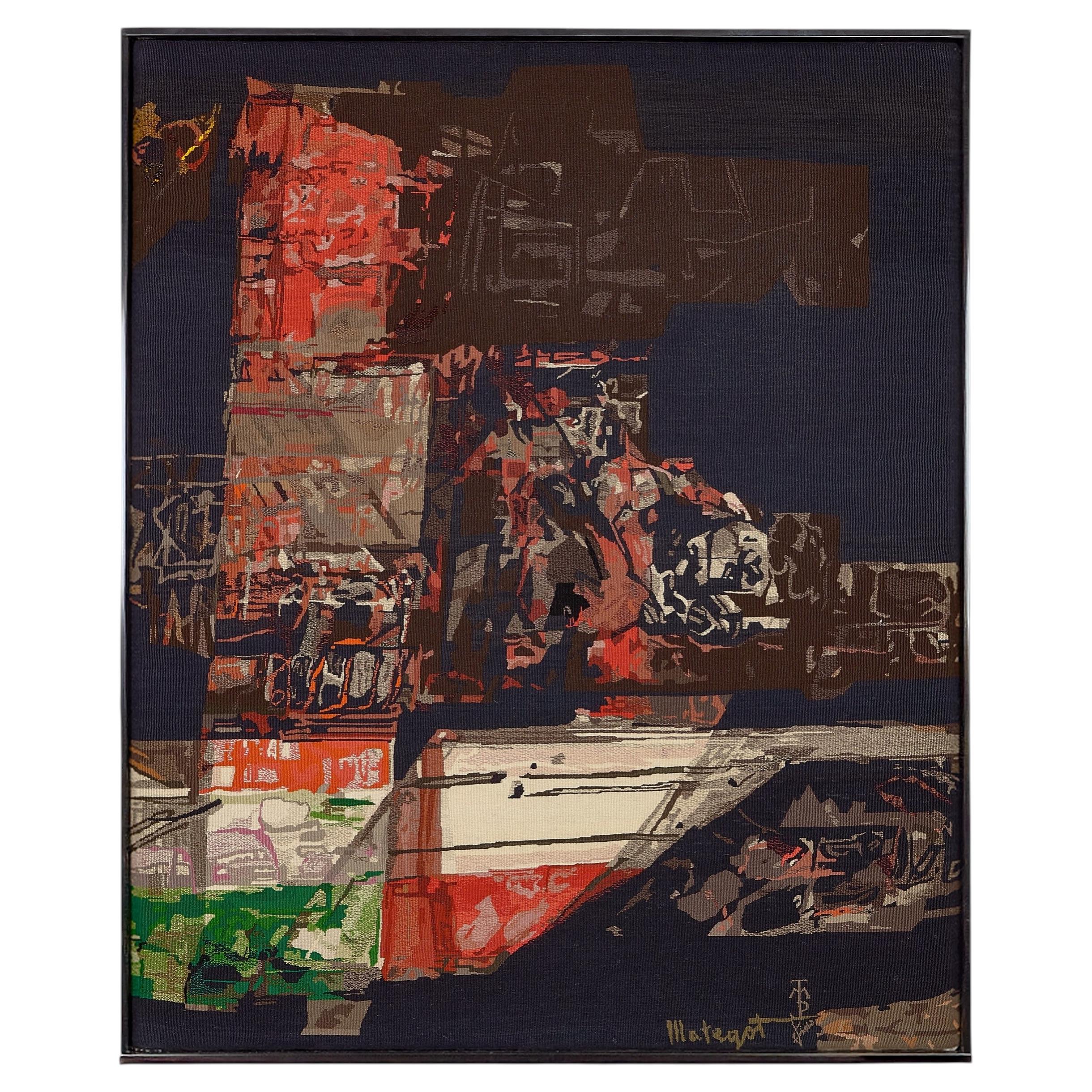 Mathieu Matégot, "Manhattan" Original French Hand-woven Tapestry For Sale