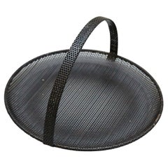 Mathieu Matégot Mid-Century Modern Fruit Black Plate, circa 1950