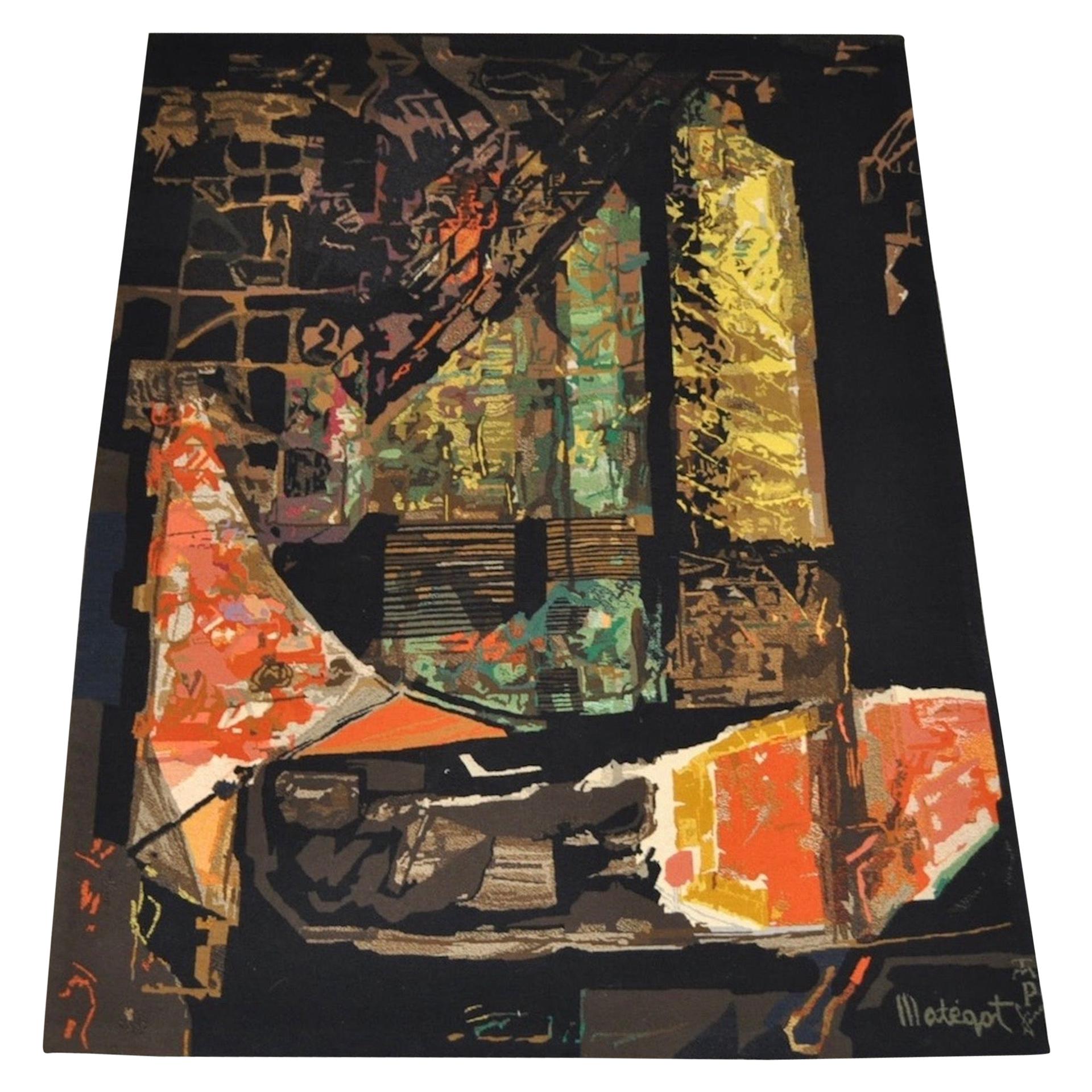 Mathieu Matégot "Nocturne" Abstract Wool Tapestry, circa 1970