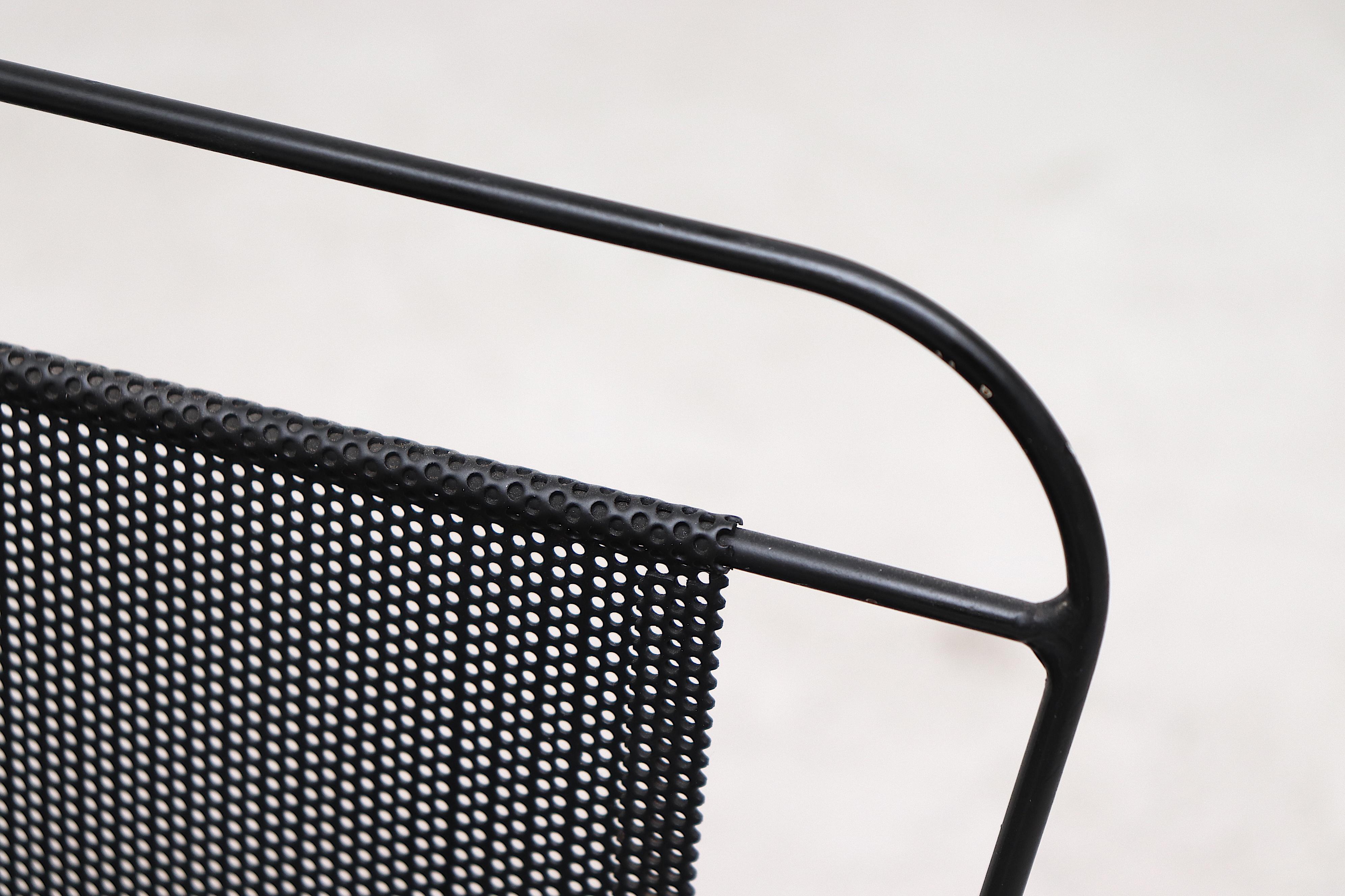 Mathieu Matégot Perforated Magazine Rack In Good Condition In Los Angeles, CA