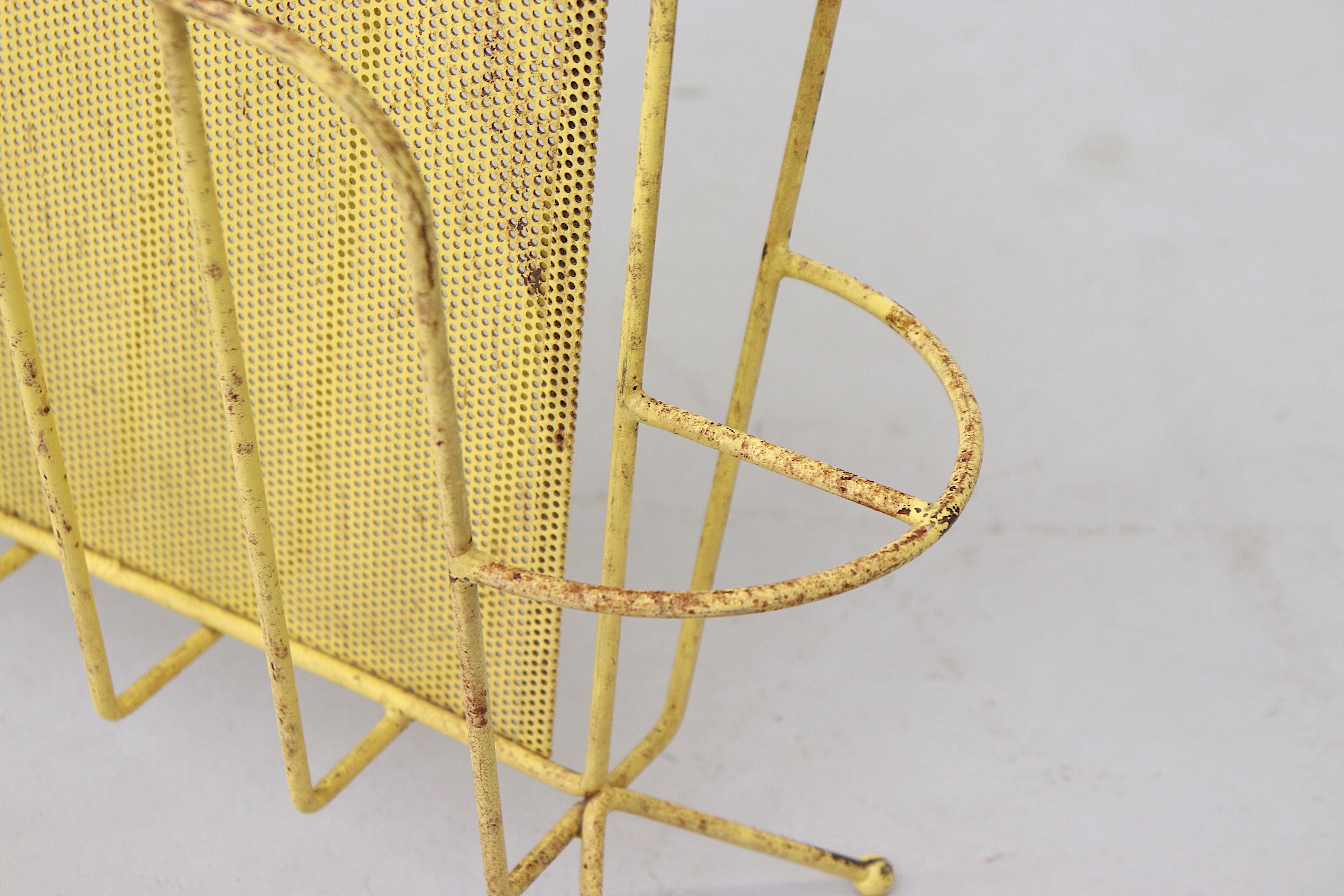 Mid-20th Century Mathieu Mategot Perforated Magazine Rack