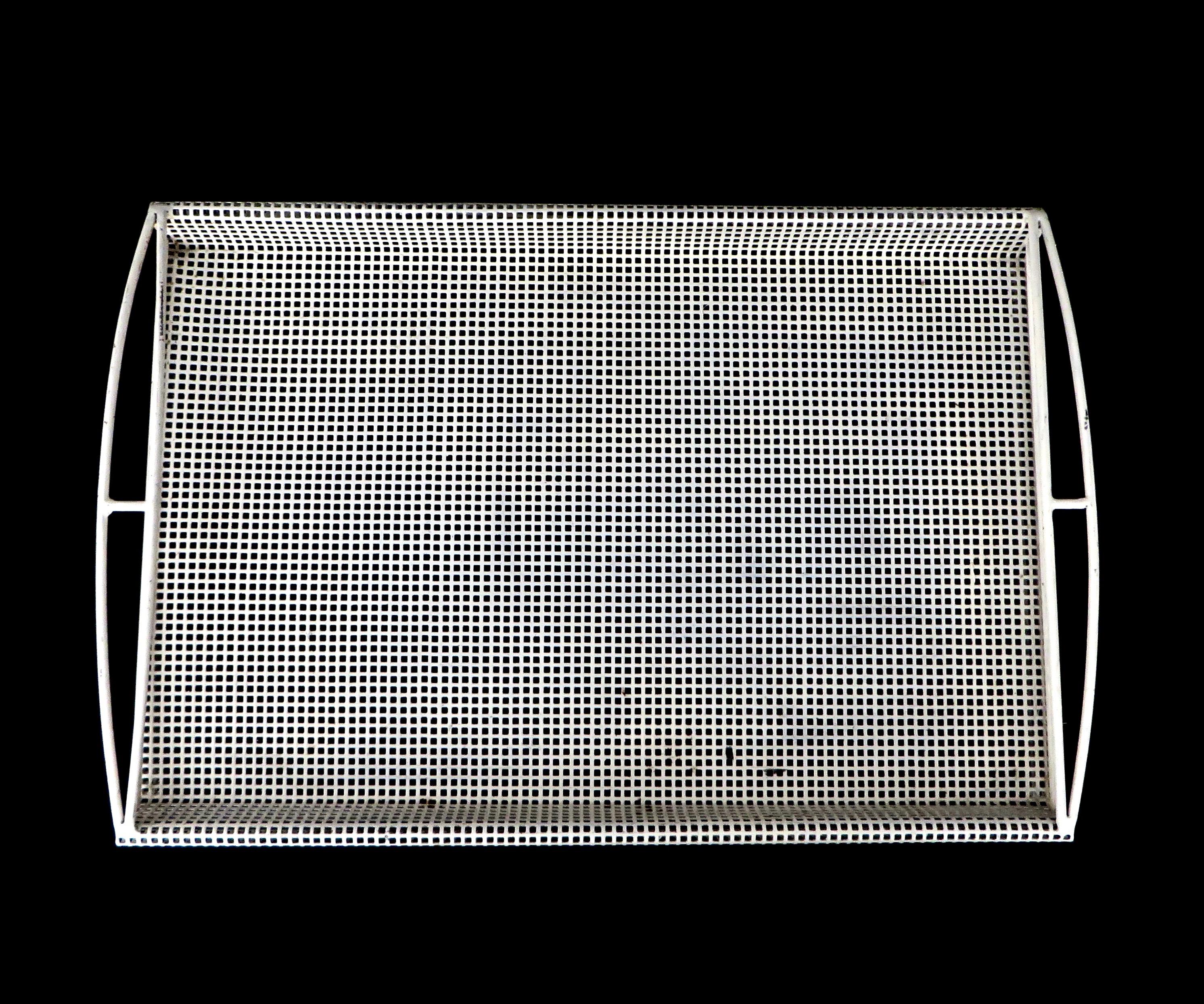 Mathieu Mategot Perforated Metal Serving Tray Model Chamboard In Good Condition In Chicago, IL