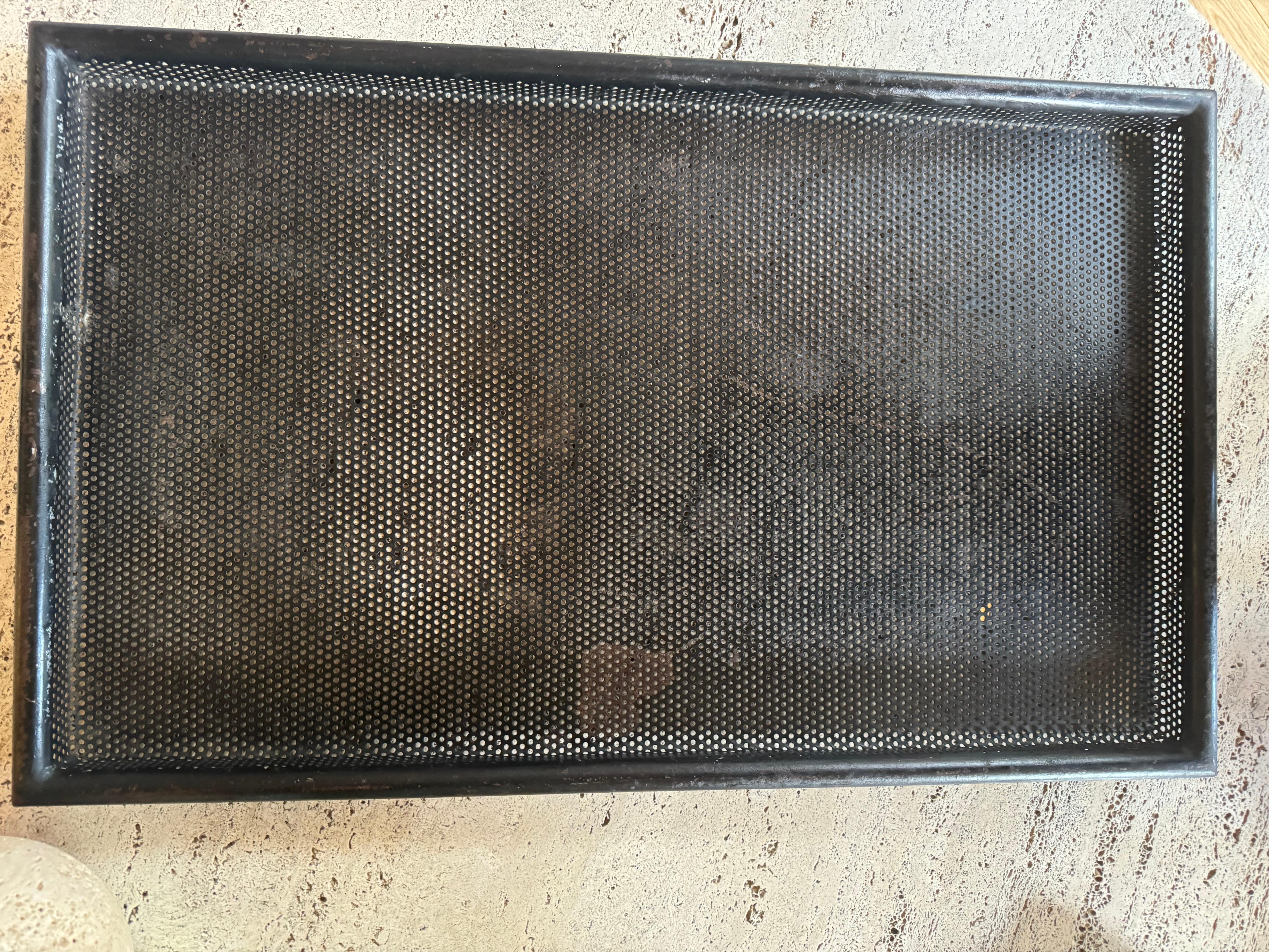 Mid-Century Modern Mathieu Mategot pierced metal tray c.1950’s For Sale