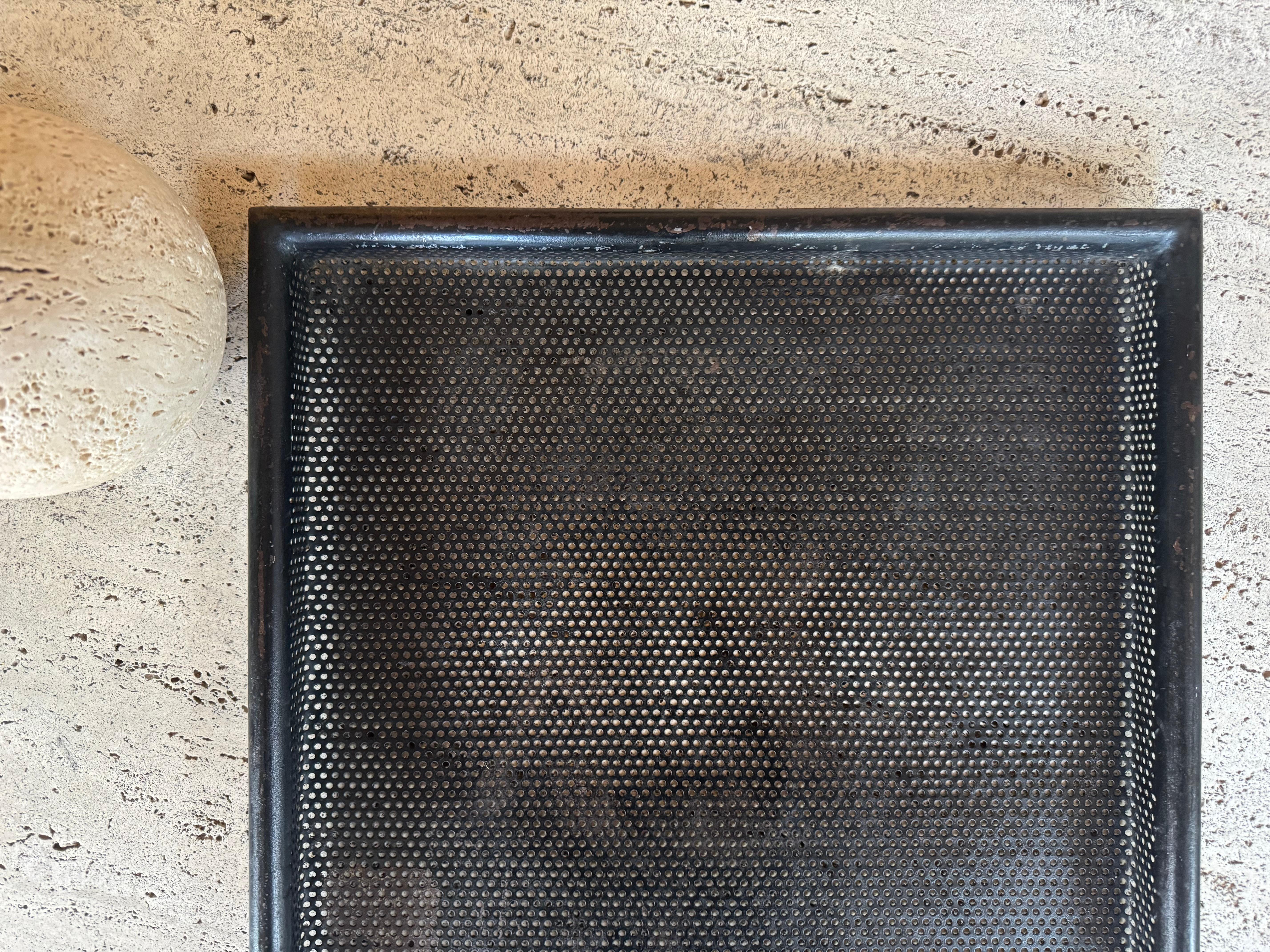 Painted Mathieu Mategot pierced metal tray c.1950’s For Sale