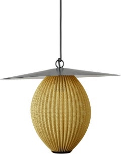 Mathieu Matégot 'Satellite' Outdoor Metal Pendant for GUBI in Mustard