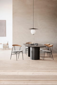 Mathieu Matégot 'Satellite'-Anhänger in Schwarz und Creme für GUBI
