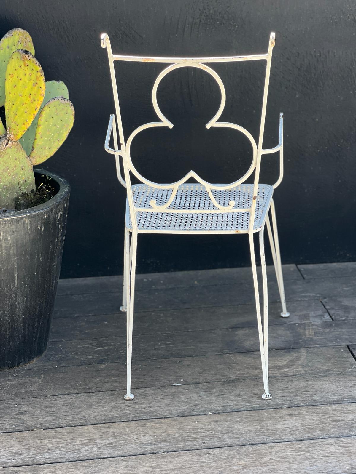Mathieu Matégot Ensemble de 2 chaises et 2 fauteuils en métal perforé 1950 13