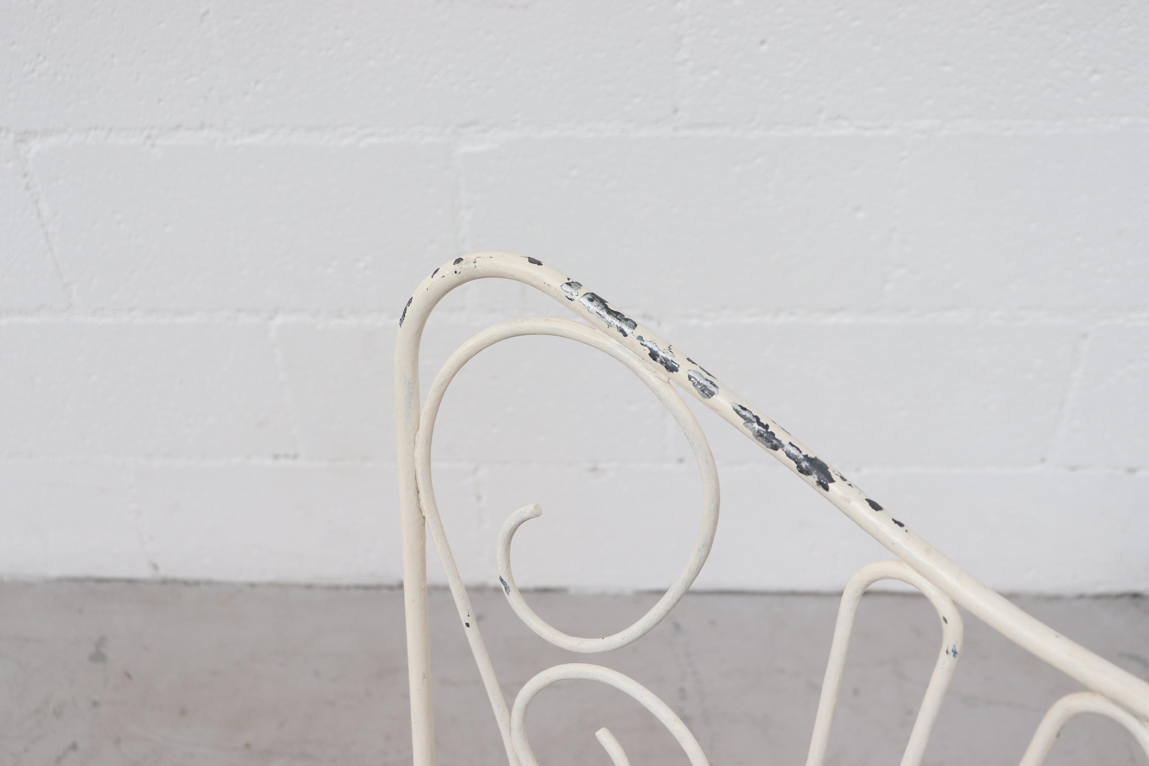 Mathieu Mategot Style Wire Frame Patio Set 3